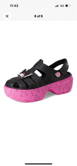 Crocs Unisex Heels Crocs Sanrio My Melody / Kuromi Stomp Sandal size 8 w