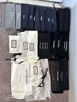 Designer Dust Bags Lot – Chanel Gucci Dior Prada & More