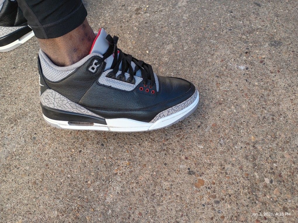 Nike Air Jordan 3s OG Black Cement Soze9