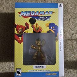 Megaman Legacy with Gold Megaman Amiibo
