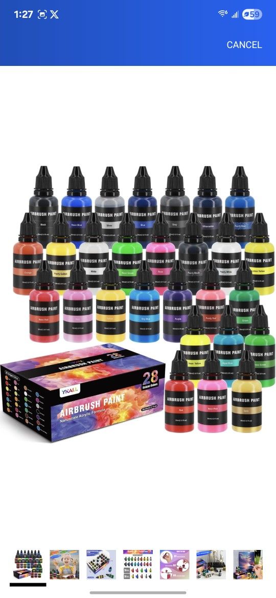 Airbrushing Paint 28pc