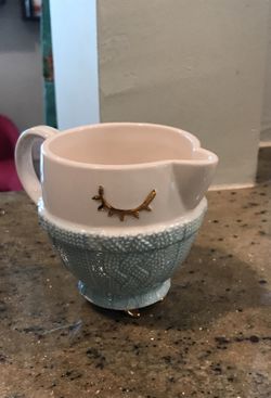 Anthropology Creamer (Bird with Sweater)