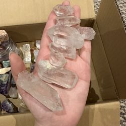Clear Quartz Pointers Set Crystals Authentic