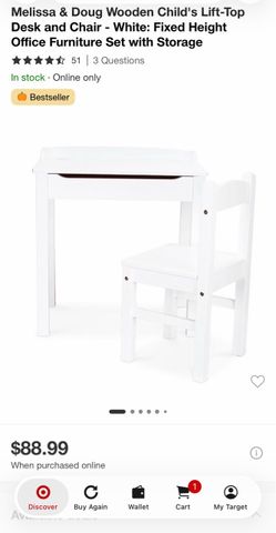 Melissa and Doug school desk