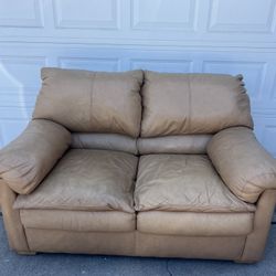 Free Leather Loveseat 