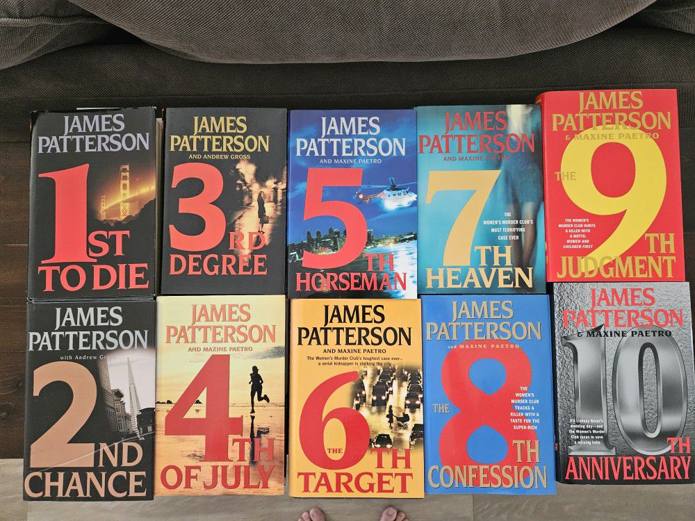 Collection Of James Patterson Women's Murder Club Books