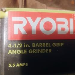 Ryobi 4 -1/2 in. Barrel Grip Angle Grinder