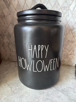 Rae Dunn Happy Howloween Halloween Canister