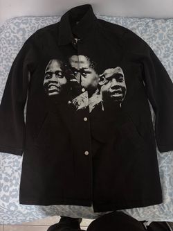 Kidsuper studios x kombonation black trench coat