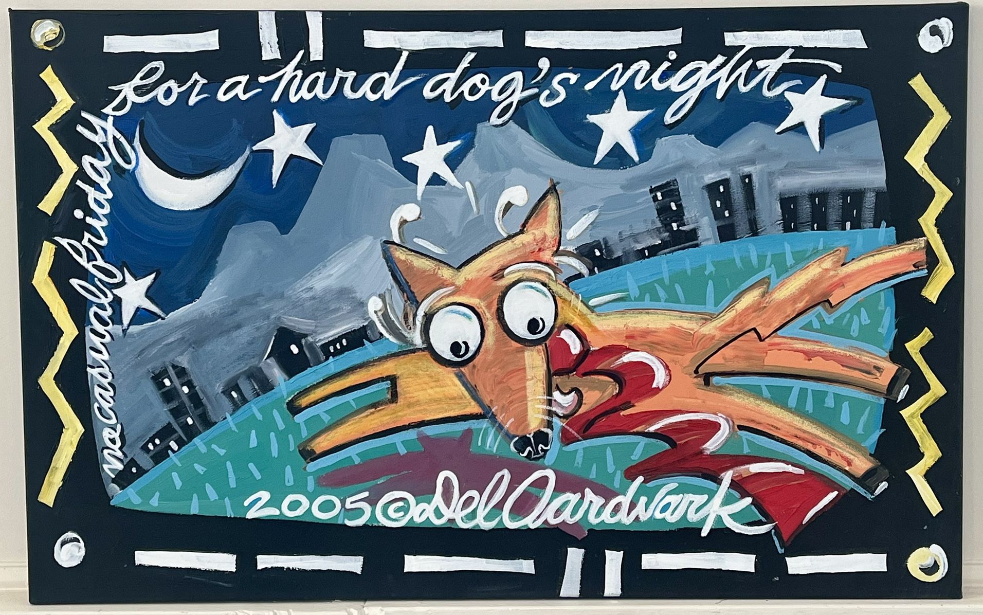 Original art Acrylic Painting, 38”x24”