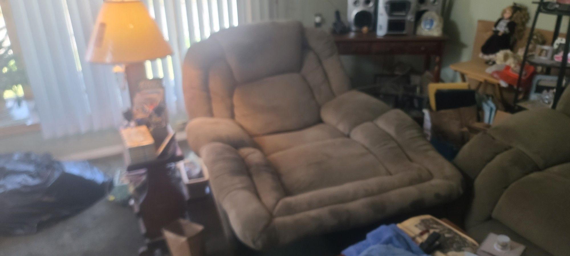 Reclining Love Seat And Reclining Chair