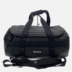 Rare Supreme North Face Leather Duffle Black