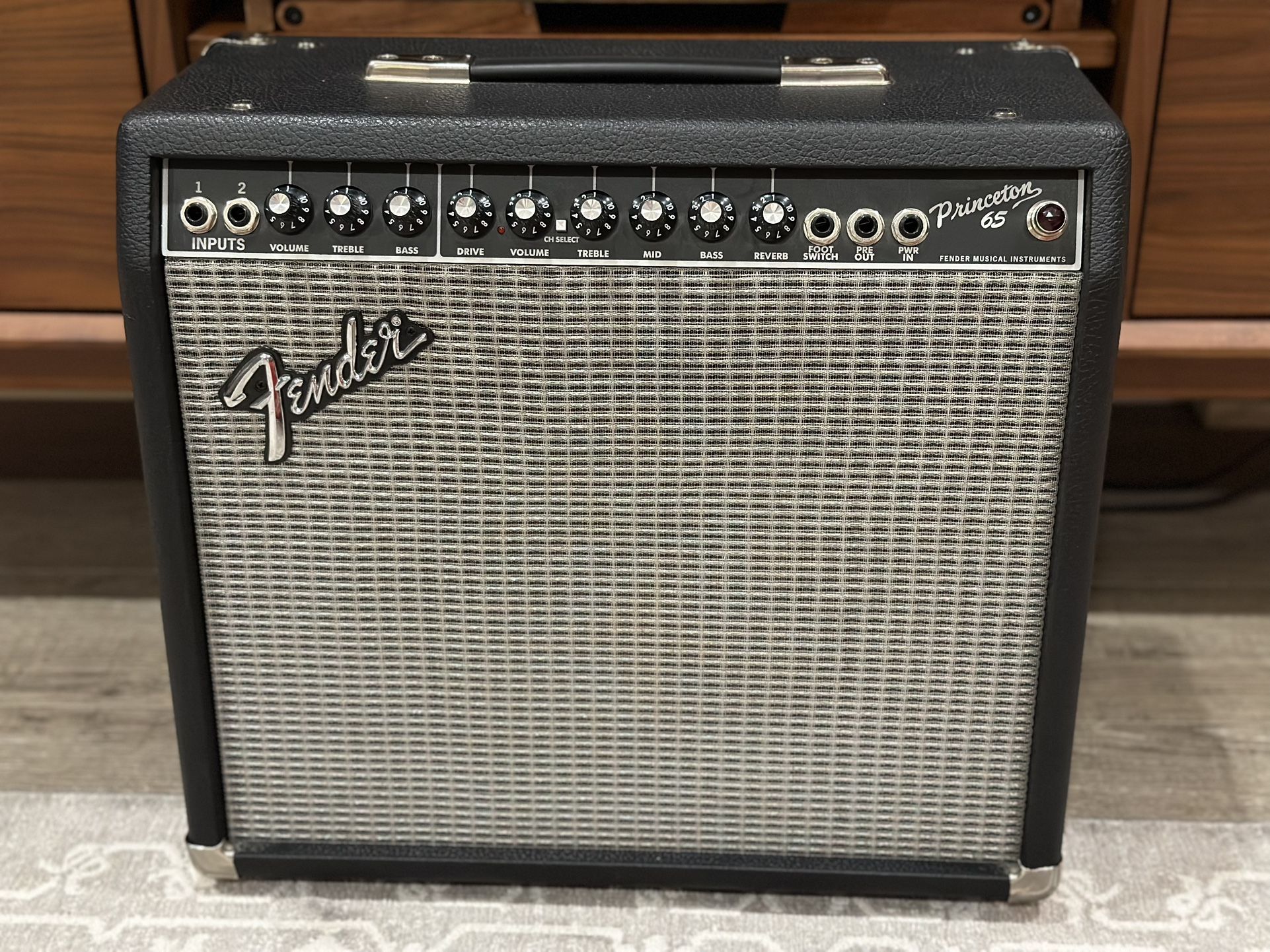 1990’s / 2000’s Fender Princeton 65 Electric Guitar Amplifier with Reverb and Overdrive Distortion