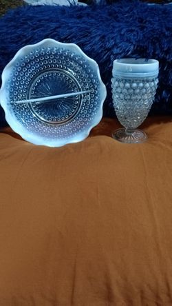 Moon Drop Candy Dish And Goblet Glass