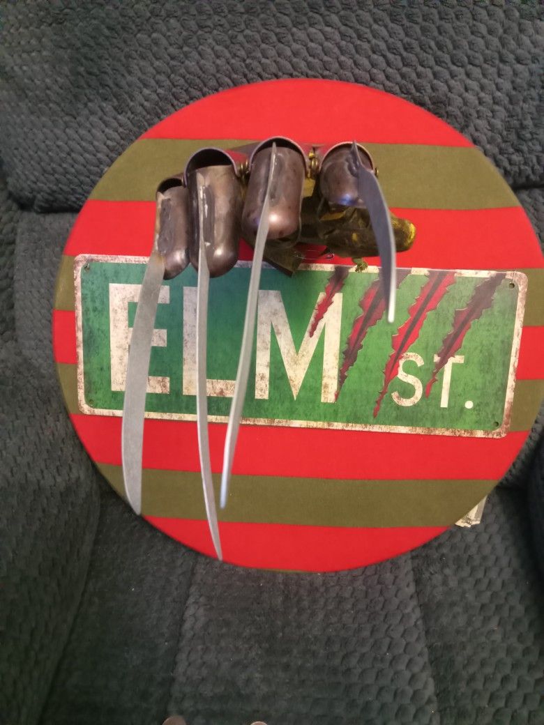 Nughtmare on Elm st wall plaque custom made $200 Firm