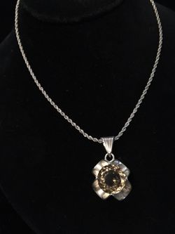925 citrine necklace
