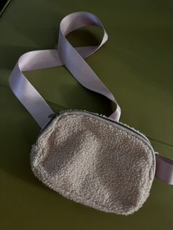 Light Pink/blush belt bag fuzzy