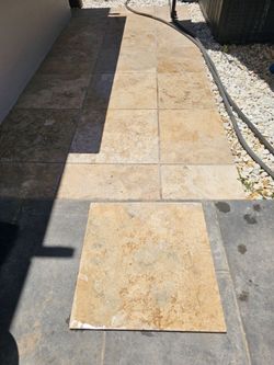 Travertine Tile pieces  18x18 (58 left)