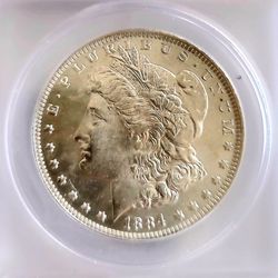 1884-O Morgan Silver Dollar ANACS MS64 VAM-49