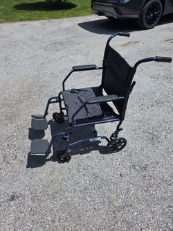 Folding Steel Frame Wheelchair