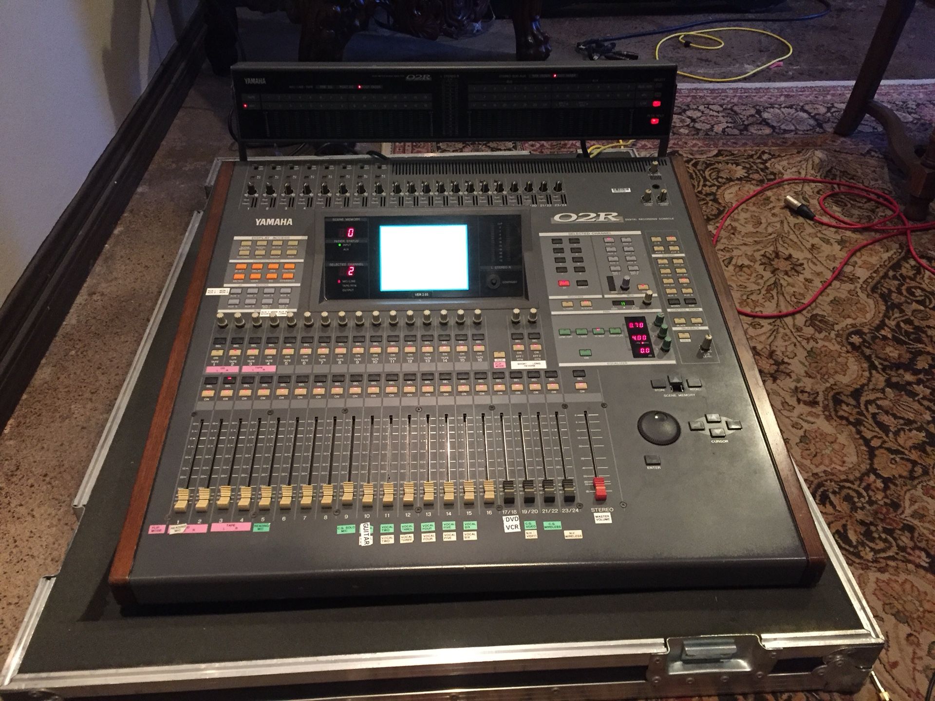 Yamaha 02R digital recording/live console w/meter bridge