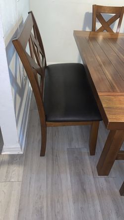 Dining room table with extension