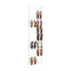 Everbilt 77.50 H 16-Pair White Steel Hanging Shoe Organizer
