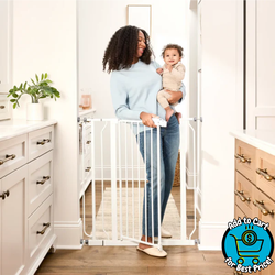 Regalo Easy Step Extra Tall White Safety Gate
