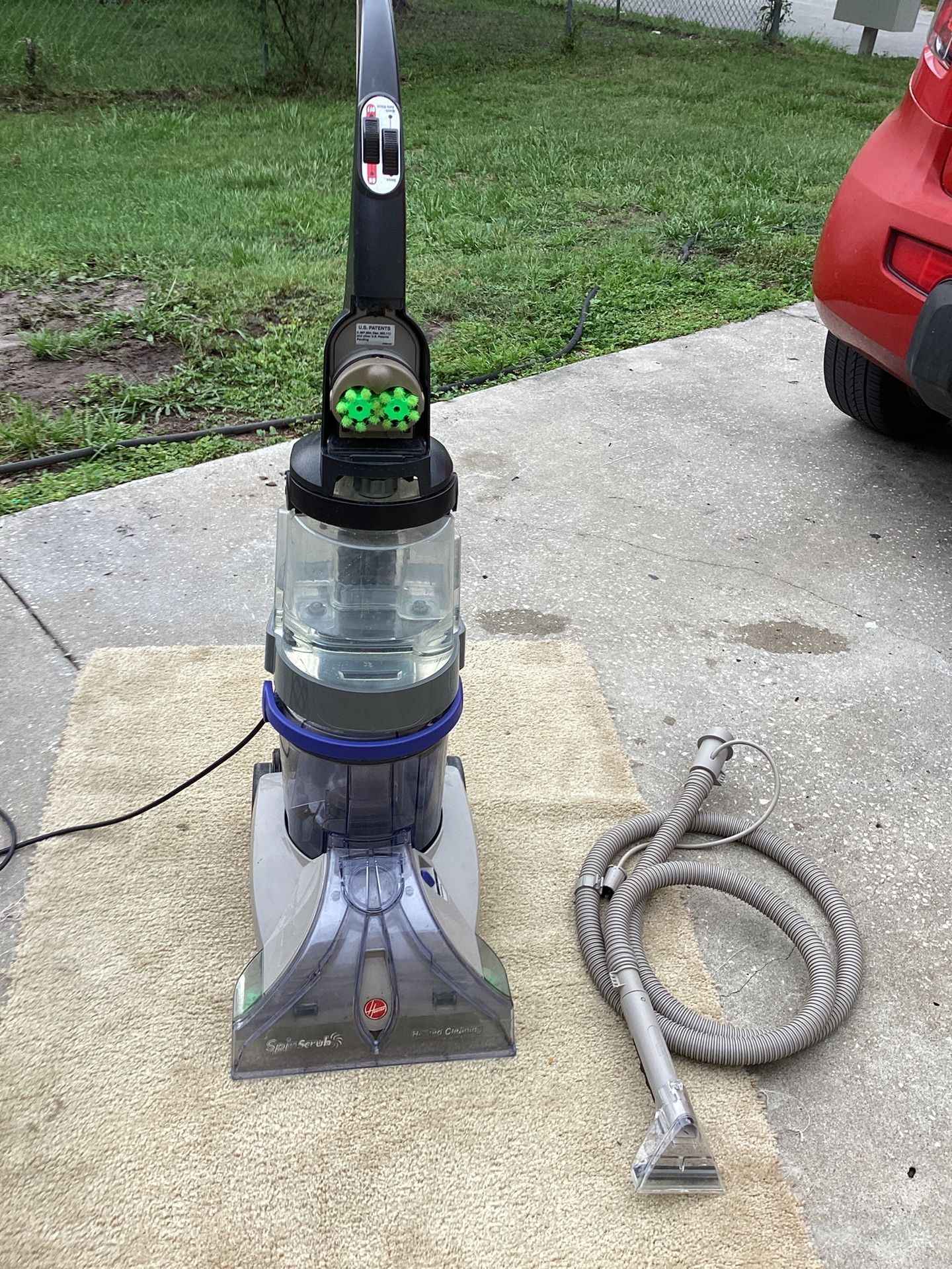 Hoover Spin And Scrub Carpet Shampooer With Upholstery Hose