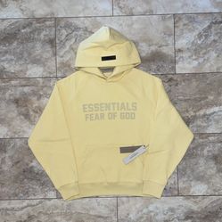 Fear of God Essentials Hoodie Light Tuscan Size XS
