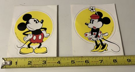Mickey And Minnie Vintage Stickers