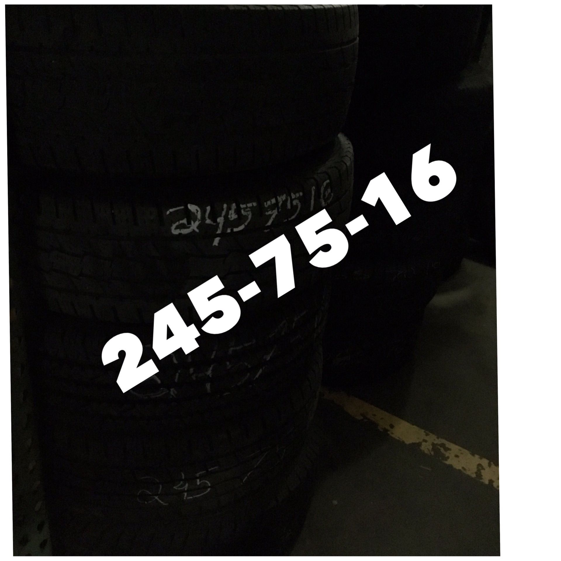 245-75-16 used tires on sale free installation