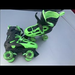 Rollerblades adjustable size 3-6, fit shoe size 3, 4, 5, 6