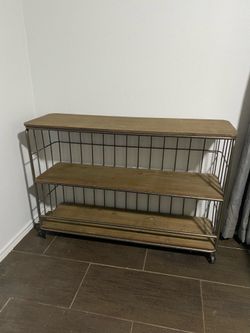 Wood & Metal bookshelf/ Pickup South Denton only