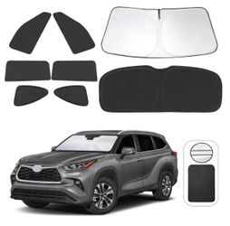 8PCS Window Shades for Toyota Highlander 2020-2024 2025 Accessories Car Side ...