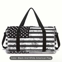 American flag duffel bag