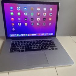 Macbook Pro Retina 2015 15 Inch Apple Laptop Computer 16gb RAM 265gb