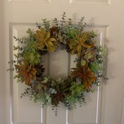 Artificial Flowers wreath. 