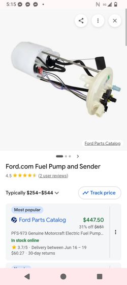 Ford fuel pump assembly