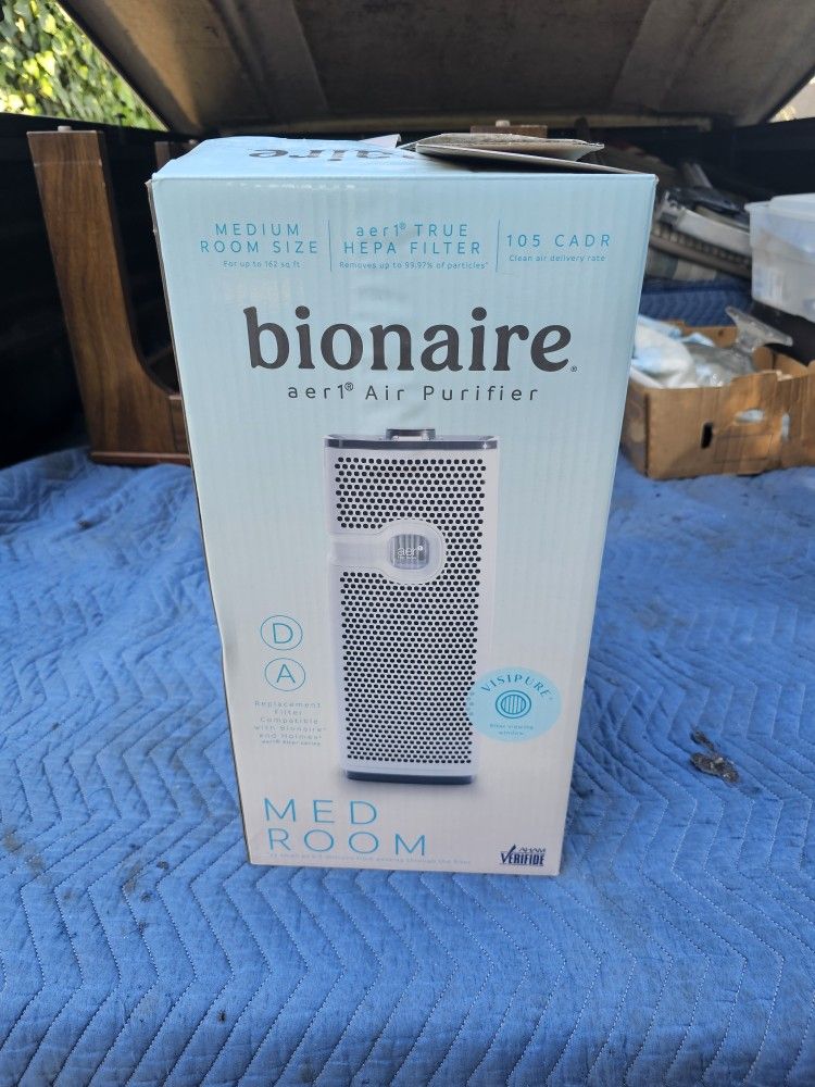 Bonaire Aer1 Air Purifier New In Box ! True Hepa Filter !