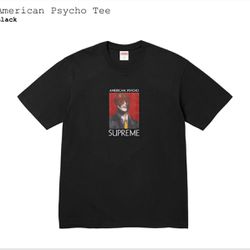 Supreme American Psycho Tee Shirt Black Large