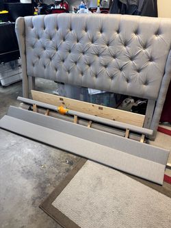 California King Headboard and platform frame
