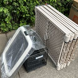 Pet Crate, Fence, Wee Wee Pad Holder