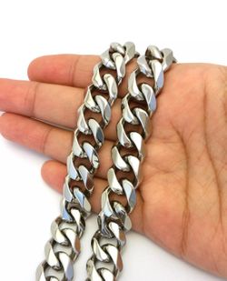 Silver Steel Chain Cuban Linx