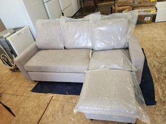 BRAND NEW Honbay Light Gray 98-in Sectional Sofa with 24-in Ottoman.