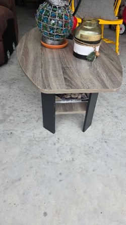 End Table with Bottom Shelf