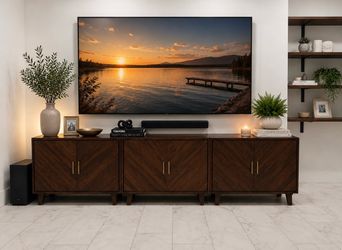 Set of 3 matching TV consoles