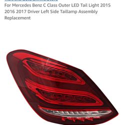 Tail Light For Mercedes Benz See Pictures Left Rear 