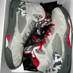 Air Jordan Retro 5 P51 Camo Stucco Size 14