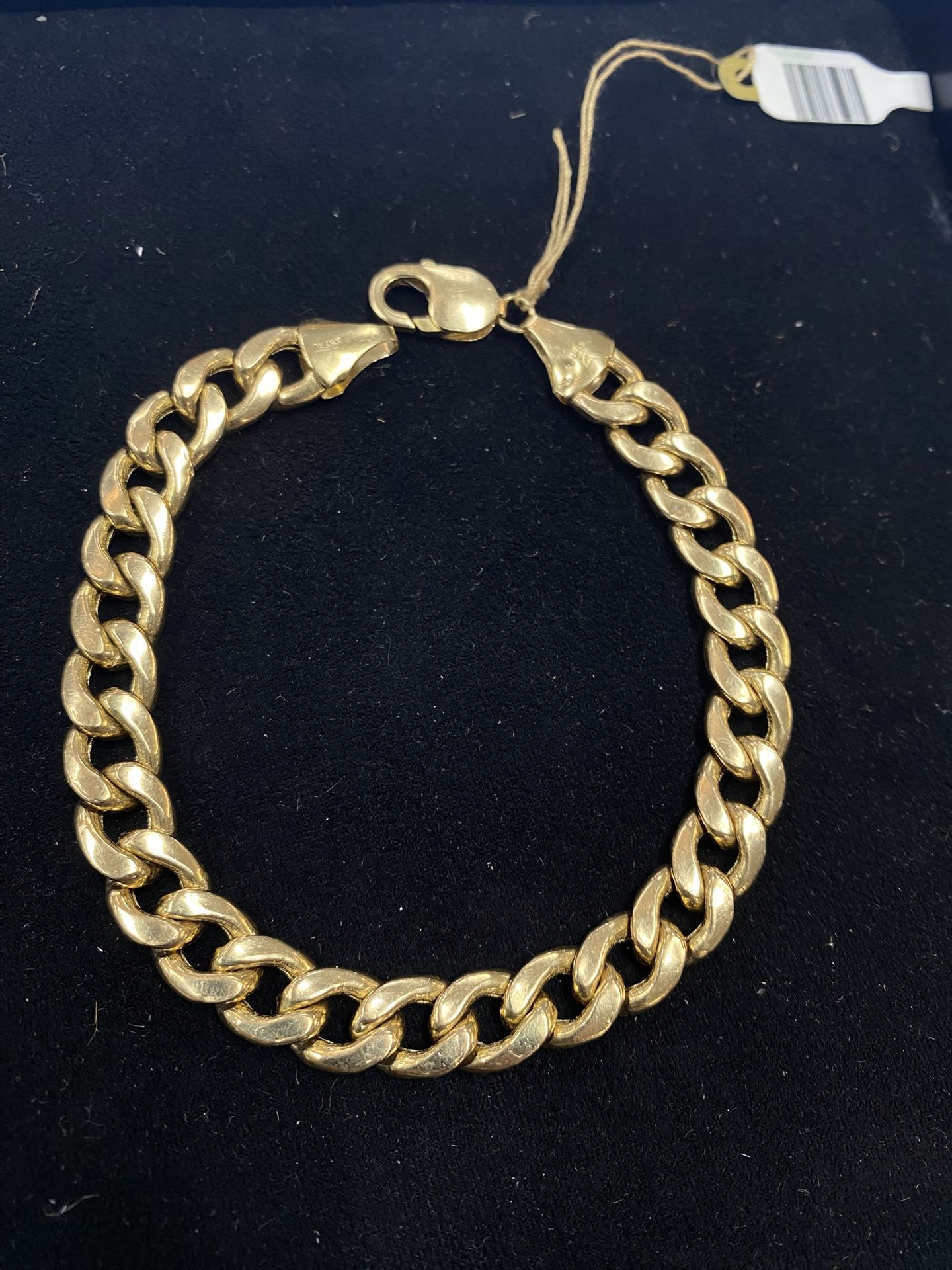 10k Gold Curb Bracelet 19.9g 9”